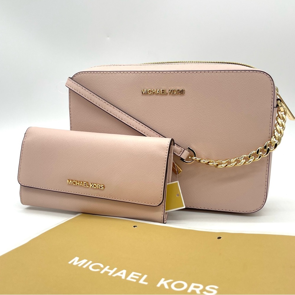 Michael Kors Large EW Chain Crossbody Bag & Trifold Wallet